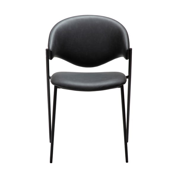 Czarne krzesło z imitacji skóry Zone – DAN-FORM Denmark-image-1