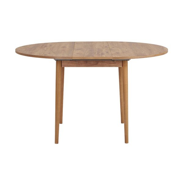 Okrągły rozkładany stół z dodatkowym blatem w dekorze sosny ø 100 cm Viona – Kalune Design-image-4