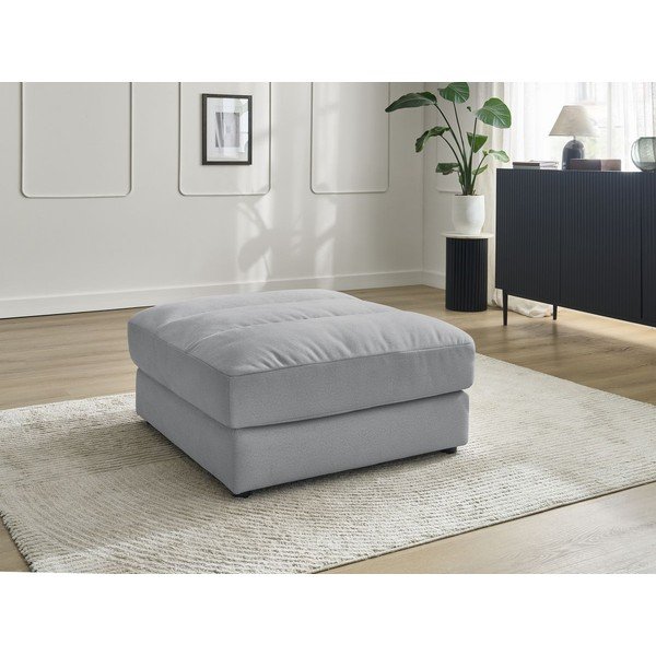 Jasnoszary aksamitny podnóżek Sierra – Bobochic Paris-image-1