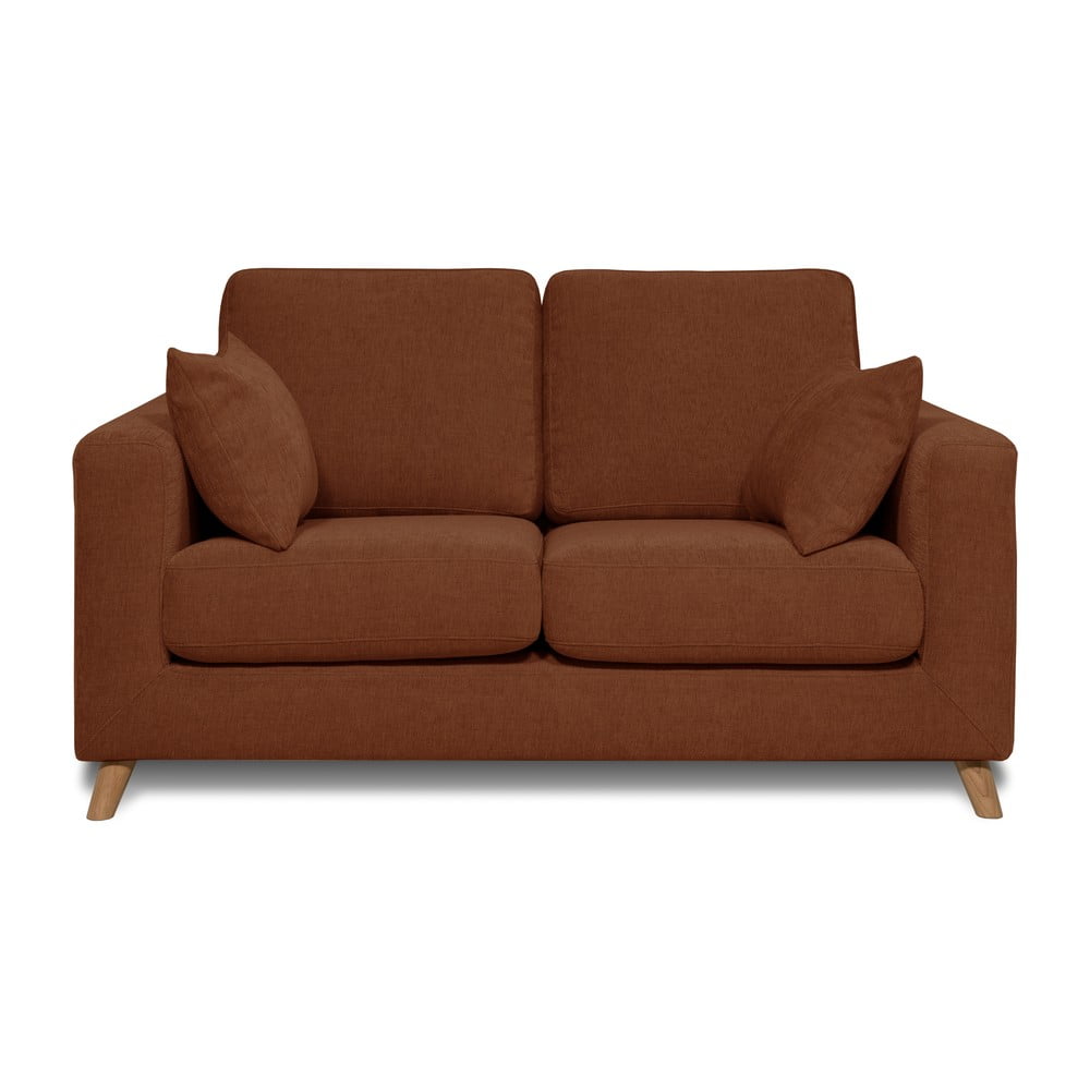 Ciemnopomarańczowa sofa 157 cm Faria – Scandic