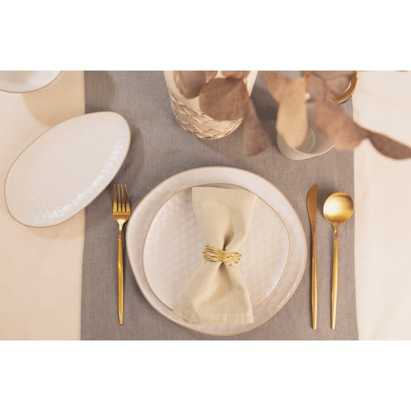 Biały kamionkowy półmisek 19x33 cm Imprints – Villa Altachiara-image-1