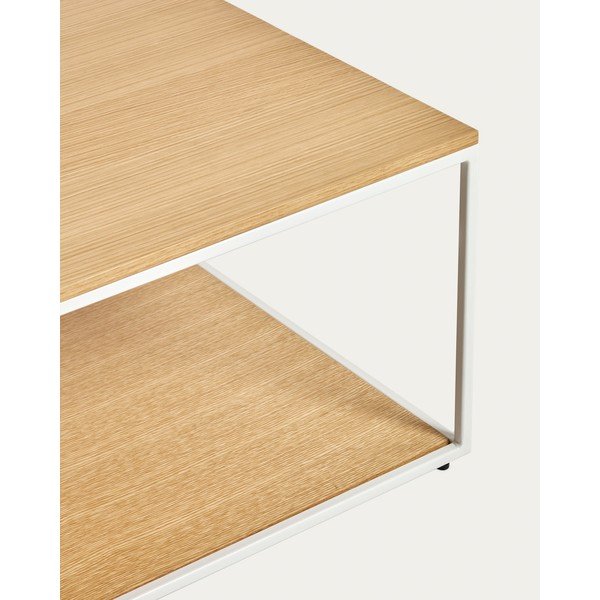 Stolik z blatem w dekorze dębu w jasnym naturalnym kolorze 60x110 cm Yoana – Kave Home-image-2