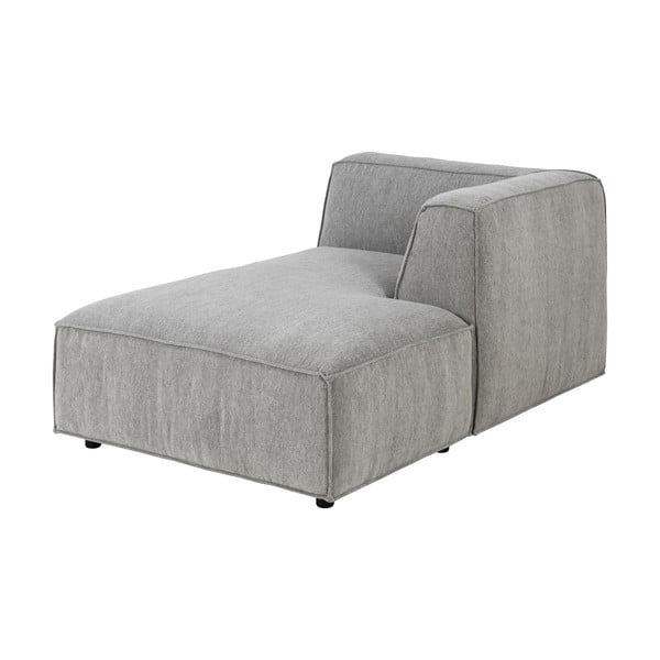 Jasnoszary moduł szezlonga do sofy Bonami Selection Fairfield, prawostronny-image-3