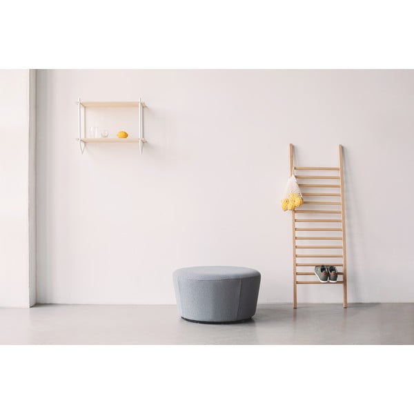 Brązowy skórzany puf EMKO Naïve, ø 72 cm-image-3