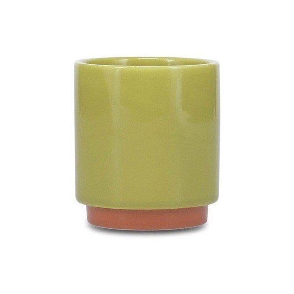 Zielona/pomarańczowa kamionkowa filiżanka 130 ml Duo – ONA