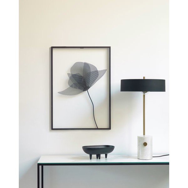 Biało-czarna lampa stołowa z metalowym kloszem (wys. 53 cm) Phant – Kave Home-image-1