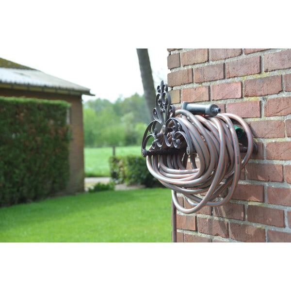 Ścienny uchwyt żeliwny na wąż ogrodowy Esschert Design Pattern-image-1