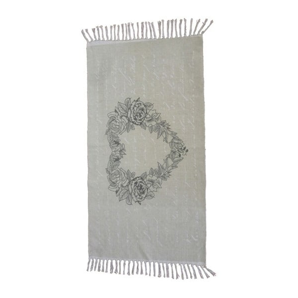 Dywan bawełniany tkany ręcznie Webtappeti Shabby Rose, 60x110 cm