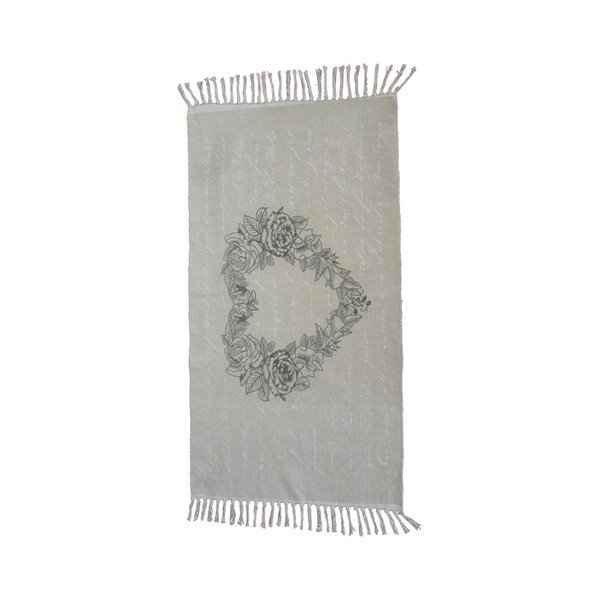 Dywan bawełniany tkany ręcznie Webtappeti Shabby Rose, 60 x 90 cm