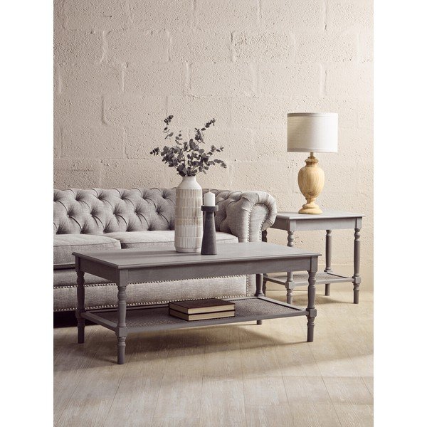 Szary stolik 60x120 cm Heritage – Premier Housewares-image-1