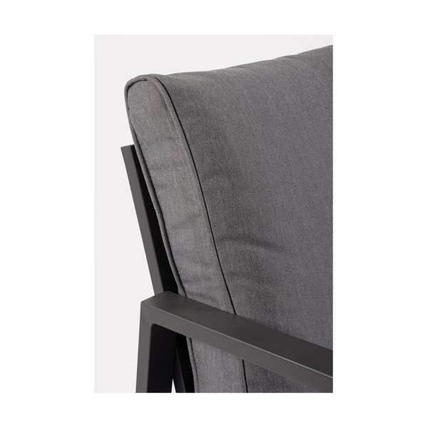 Antracytowy aluminiowy zestaw mebli ogrodowych dla 4 osób Hilde – Bizzotto-image-2