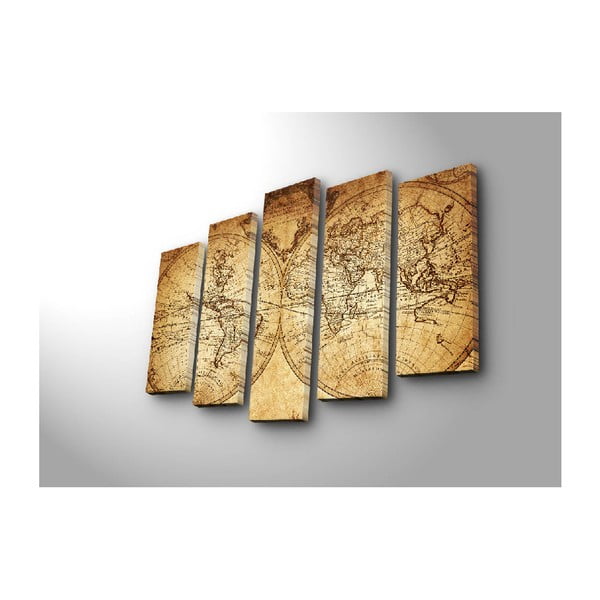 Obraz wieloczęściowy Big Map Of The World, 105x70 cm-image-3