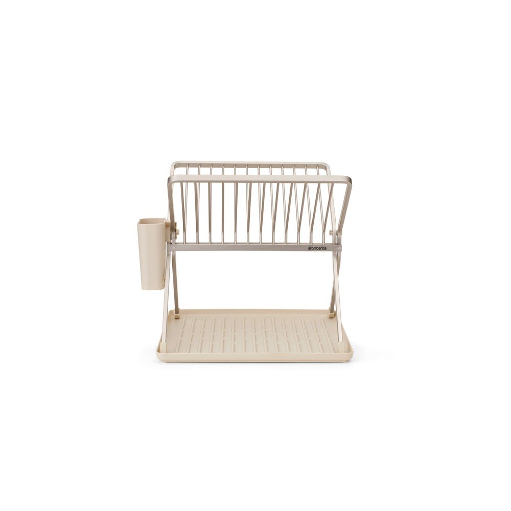 Beżowy metalowy ociekacz dwupiętowy 37x33 cm – Brabantia