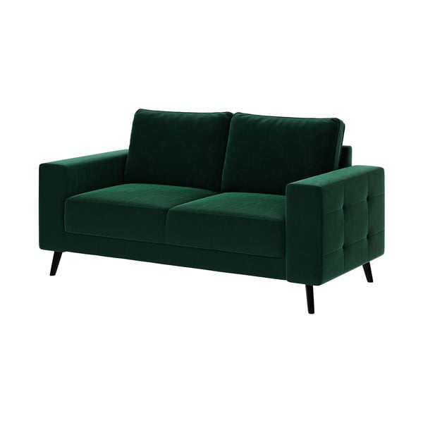 Ciemnozielona aksamitna sofa Ghado Fynn, 168 cm-image-2