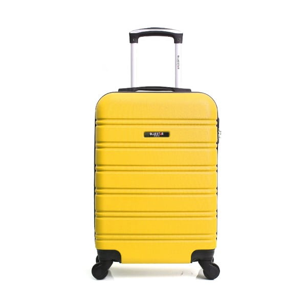 Żółta walizka na kółkach BlueStar Bilbao, 35 l