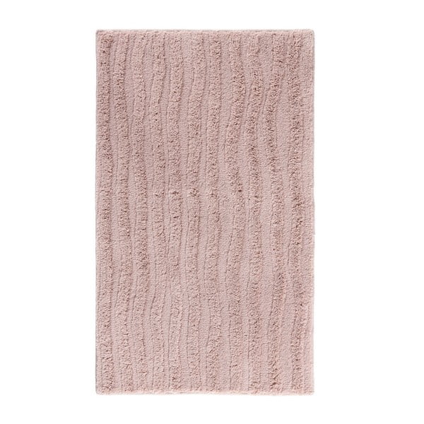 Szaro-różowy dywanik łazienkowy Aquanova Taro, 60x100 cm