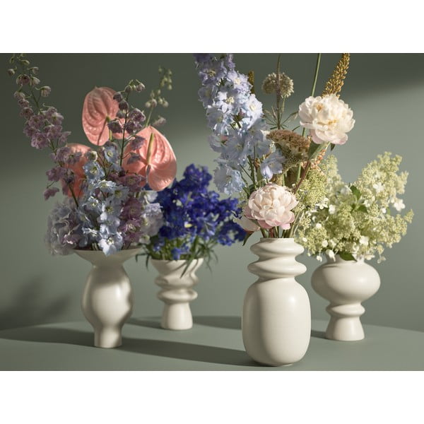 Kremowy ceramiczny wazon Kähler Design Kontur, wys. 29 cm-image-1