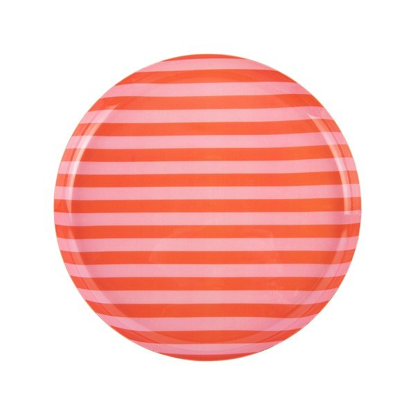 Pomarańczowy/jasnoróżowy żelazny talerz ø 30 cm Animado – PT LIVING-image-2