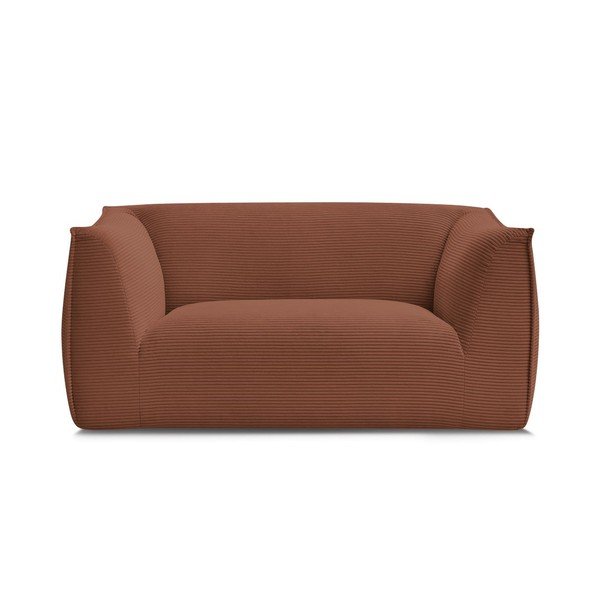 Pomarańczowa sztruksowa sofa 170 cm Giorgia – Bobochic Paris