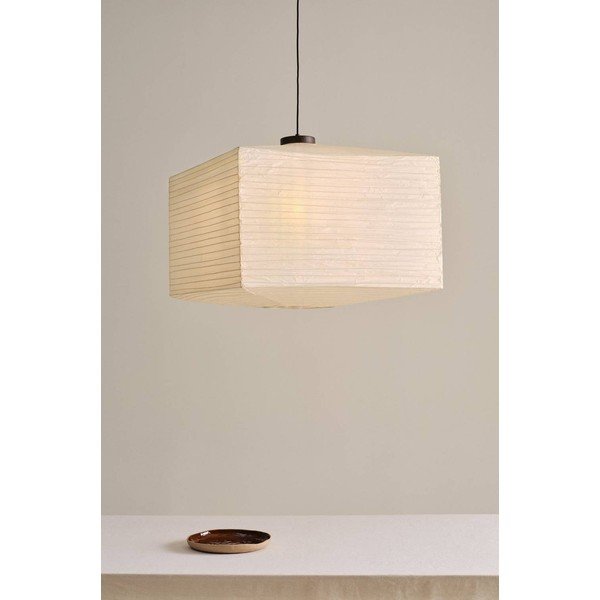 Beżowa papierowa lampa wisząca ø 70 cm Signe – Jotex-image-1