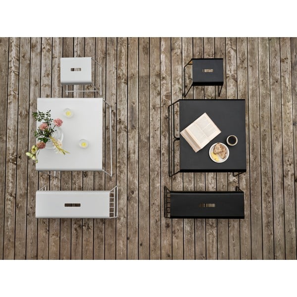 Czarna metalowa szafka na buty z siedziskiem A-Bench – Zone-image-2