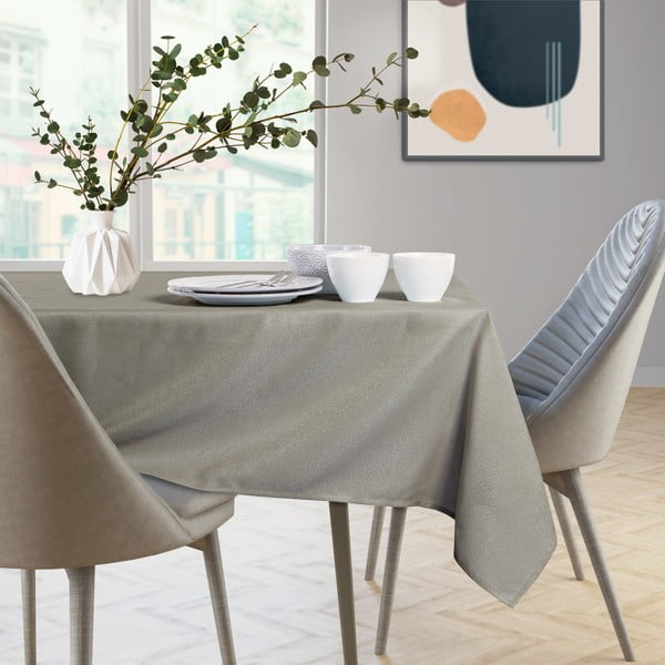 Brązowoszary owalny obrus AmeliaHome Empire Cappuccino Oval, 140x240 cm-image-4