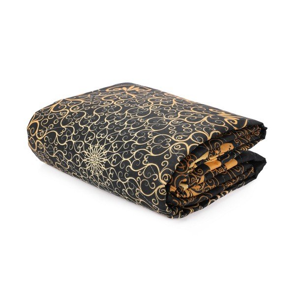 Zestaw pikowanej narzuty na łóżko i 2 poszewek na poduszki Eponj Home Şehri-Ala Gold, 200x220 cm-image-3