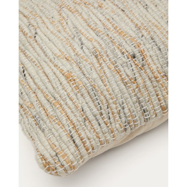 Poszewka na poduszkę z mieszanki wełny 45x45 cm Selise – Kave Home-image-2