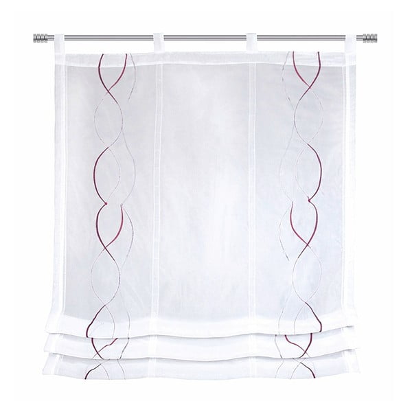 Biała roleta rzymska 80x120 cm – Sehlbach