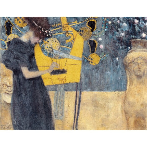 Reprodukcja obrazu Gustava Klimta – Music, 70x55 cm