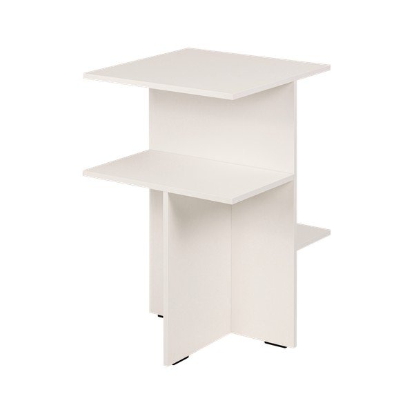 Szarobeżowa szafka nocna z półką Atik – noo.ma-image-2