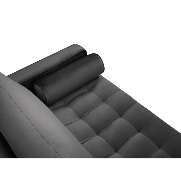 Ciemnoszara aksamitna sofa Milo Casa Santo, 174 cm-image-4
