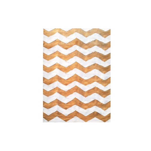 Ręcznie tkany dywan Kilim Design Three Orange, 160x230 cm