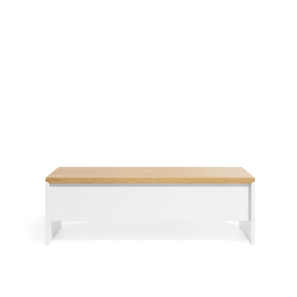 Biały stolik w dekorze dębu 60x110 cm Abilen – Kave Home
