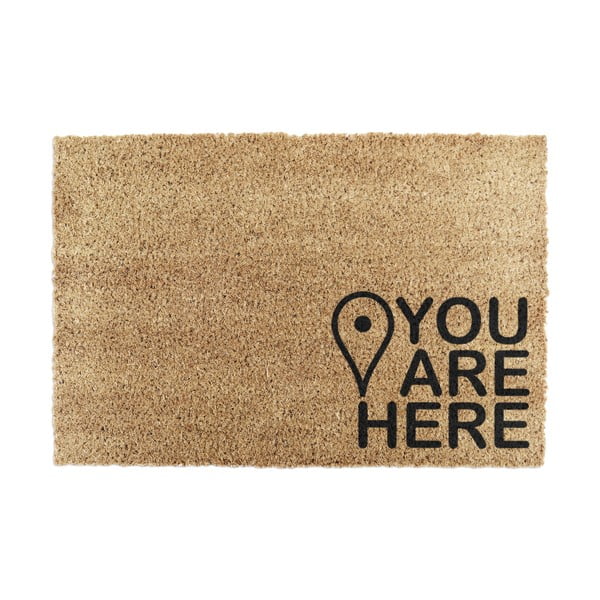 Wycieraczka z włókna kokosowego 40x60 cm You Are Here – Artsy Doormats