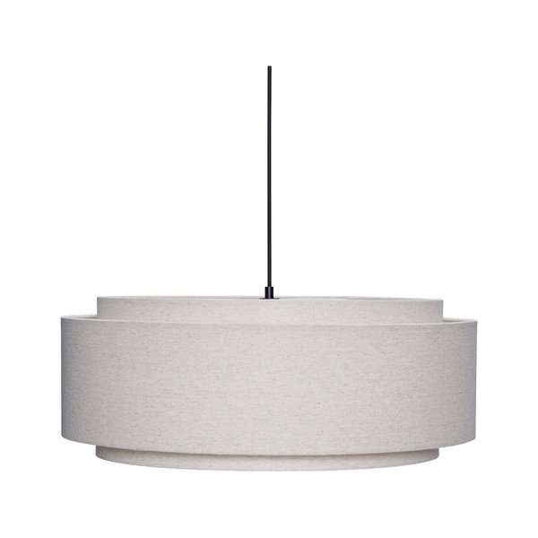 Kremowa tekstylna lampa wisząca ø60x23 cm Sable – Hübsch