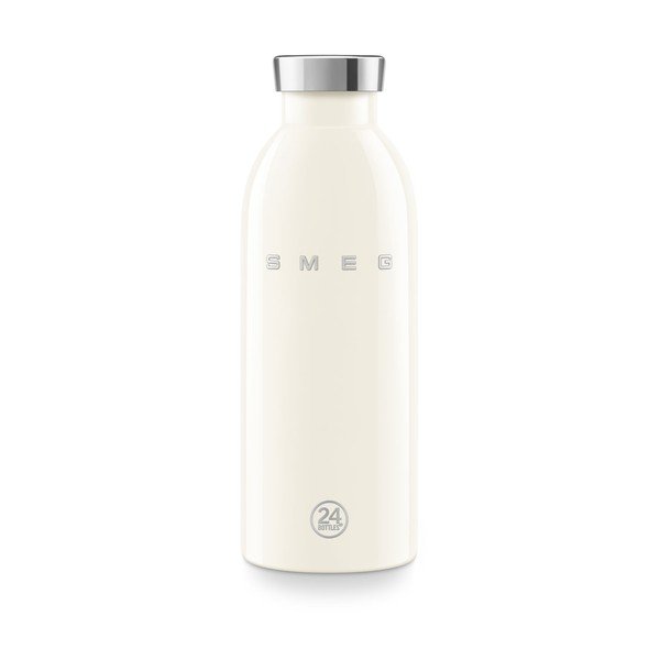 Kremowa butelka termiczna ze stali nierdzewnej 500 ml 24BOTTLES – SMEG