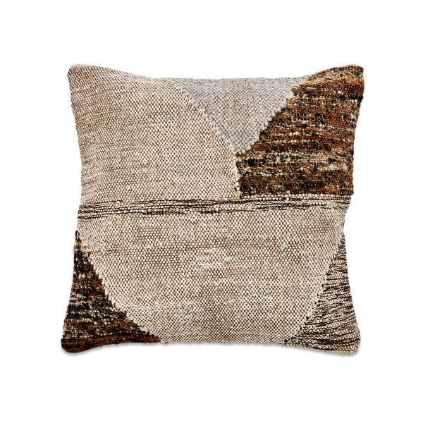 Poszewka na poduszkę z bawełny i wełny Nkuku Harti Triangle, 50x50 cm