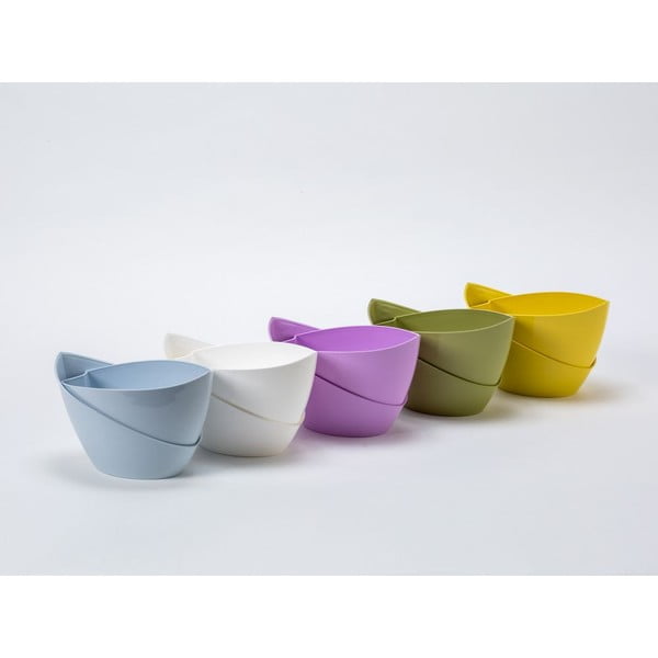 Fioletowa doniczka z systemem nawadniania Plastia Doppio-image-1