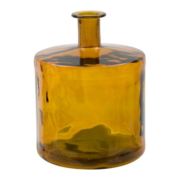 Pomarańczowy wazon ze szkła z recyklingu Mauro Ferretti Lop, wys. 45 cm