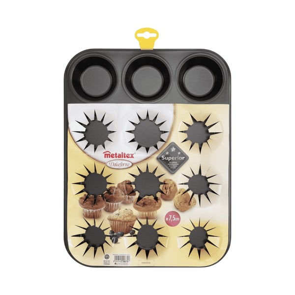 Forma na 12 muffinów Metaltex, 30x30 cm-image-1