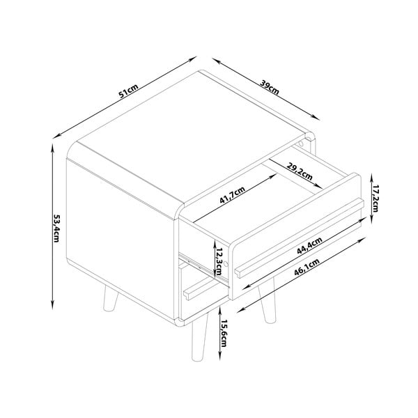 Szara szafka nocna Chantal – Støraa-image-4
