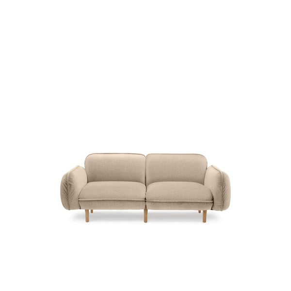 Beżowa sofa z materiału bouclé 188 cm Bean – EMKO