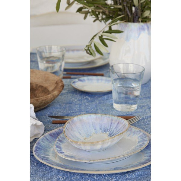 Biała/niebieska kamionkowa miska 200 ml Brisa – Costa Nova-image-1