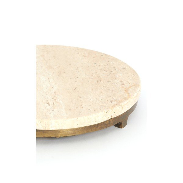 Okrągły stolik z kamiennym blatem ø 26 cm Leda – Light & Living-image-3