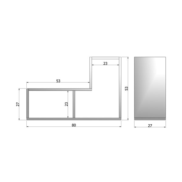 Biała półka WOOOD Tetris-image-2