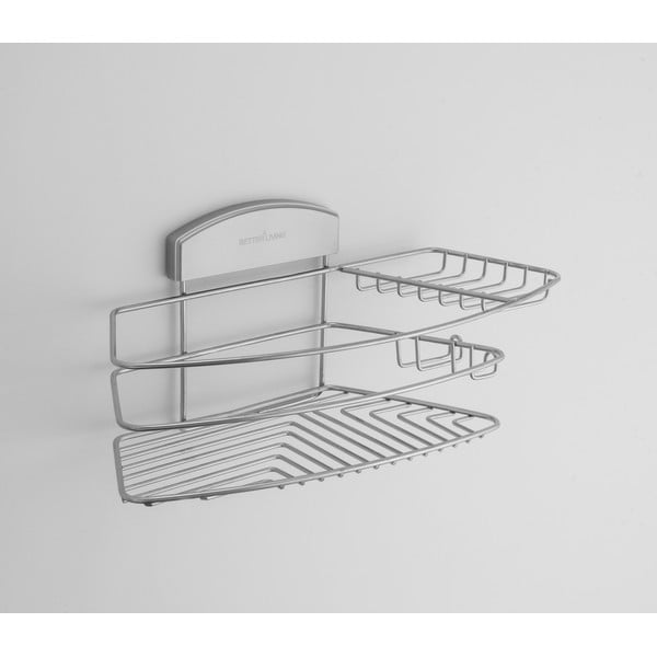 Stojak na kosmetyki z przyssawkami Gel, 35x16 cm-image-2