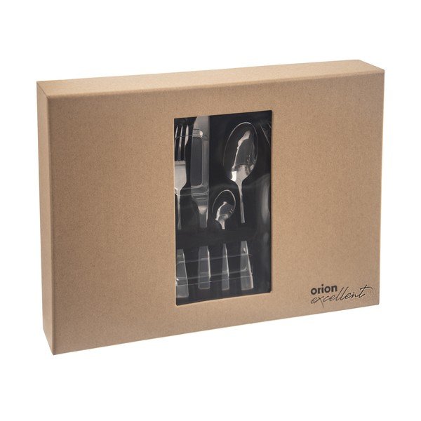 Sztućce 24 szt. ze stali nierdzewnej w kolorze srebra Mirror – Orion-image-2
