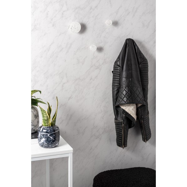 Zestaw 4 białych haczyków PT LIVING Marble-image-1