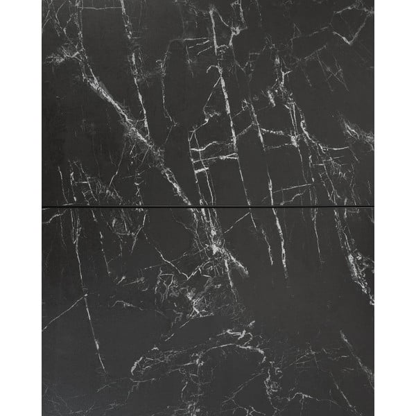 Czarny okrągły rozkładany stół z ceramicznym blatem ø 160 cm Vashti – Kave Home-image-3